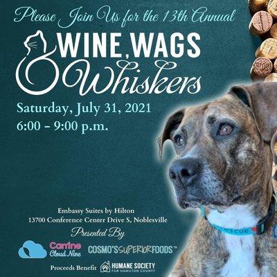 Get your Wine, Wags & Whiskers tickets at Winewagsandwhiskers.com