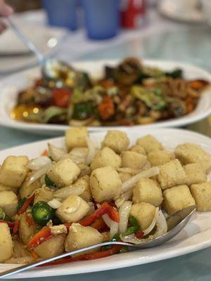 V6. Salt Pepper Tofu C3. Hunan Chicken