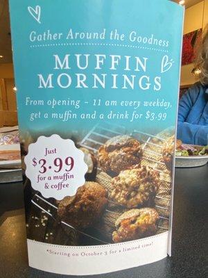 Morning muffin special