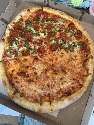 This pizza  looks absolutely beautiful.