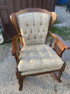 Walnut Rocking Chair (After)