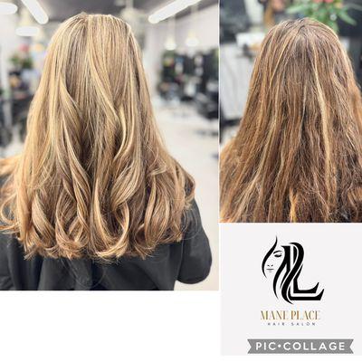 Highlight, haircut and style by Loan Le https://maneplacehairsalon.com/booking/