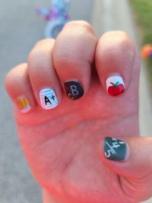 Back to School nails