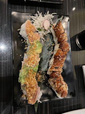 Sea Dragon and Garlicky Tuna Rolls