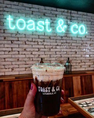 Smores cold brew with marshmallow cold foam