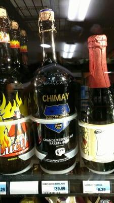 We're not in Kansas anymore.  $39.99 for Chimay Grande Reserve.  Ouch!  Cool store though!