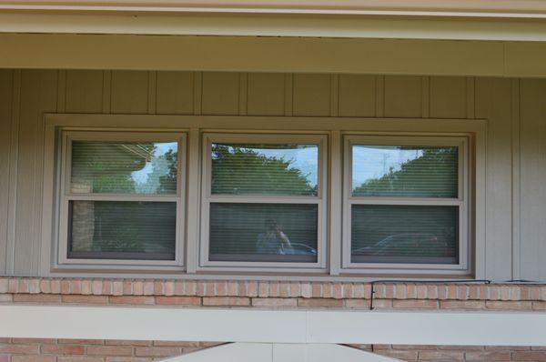 Replacement windows and steel siding