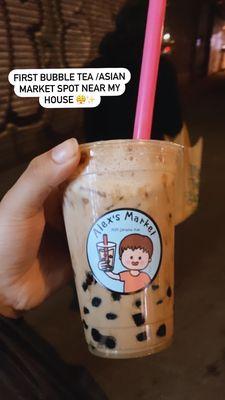 Milk tea bubble tea