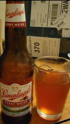 The surprisingly good Berry Weiss from Leinenkugel Brewing.