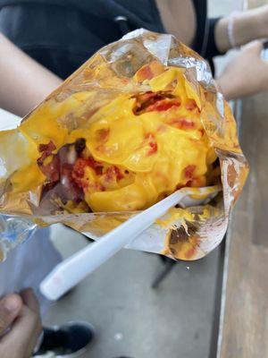 Hot Cheetos with cheese