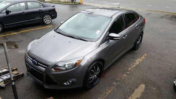 Ford Focus with 18" wheels done at TOS tires and wheels