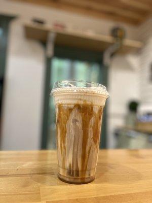 Iced Caramel Macchiato with Coldfoam