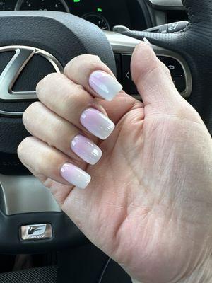 Ombré pink & white