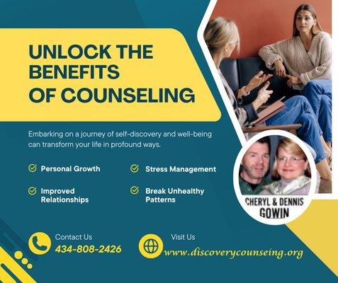 Unlock the Benefits of Counseling at Discovery Counseling