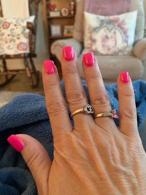 I love my hot pink "Barbie" nails!