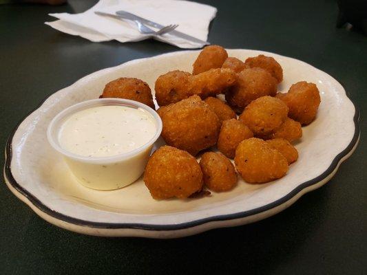 Battered Fried Mushrooms appetizer