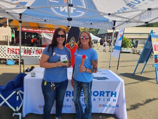 Our awesome girls at our Douglas County Fair booth!