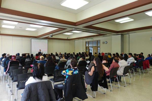 Attorney Santamaria gave a presentation about workers' rights to new immigrants in Daly City, CA on 3/27/19.