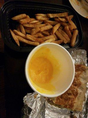 This cup of cheese isn't enough for my fries!!!!