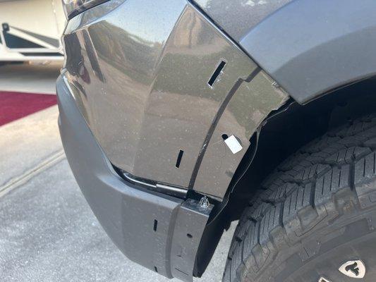 Can you fix this without having to replace the bumper and/or having to paint?