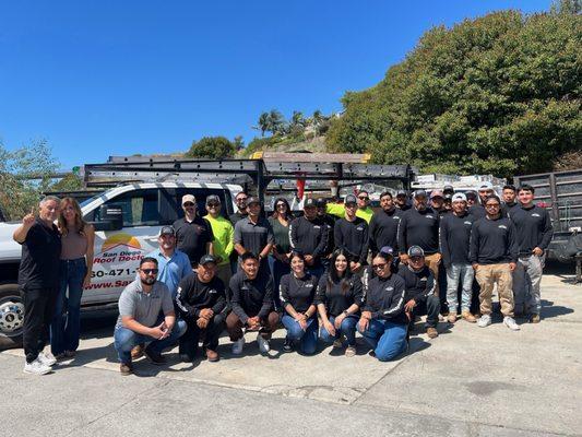 San Diego Roof Doctor Office Staff, Foreman and Crew members