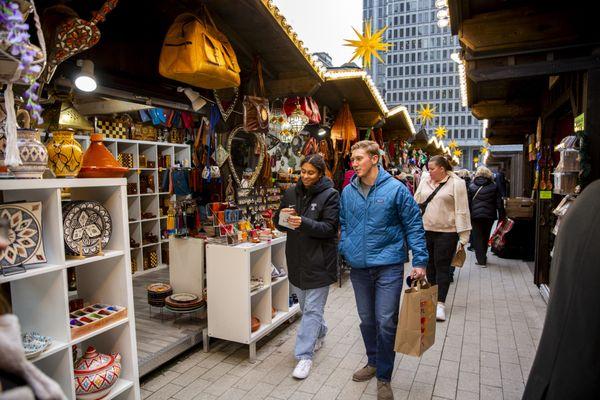 Find unique gifts at Christmas Village in Philadelphia.