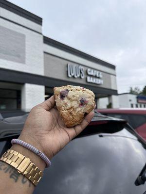 Lemon blueberry miso scone