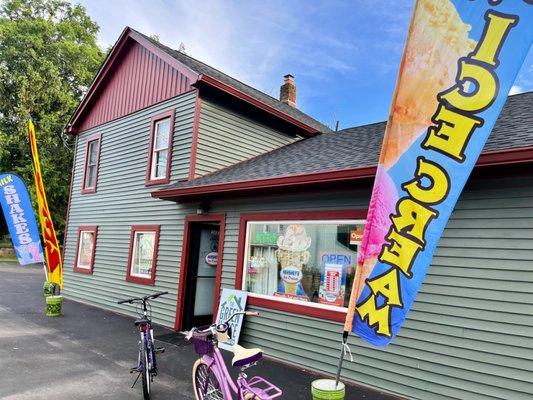 We have become a great community place where the local kids can walk or ride their bikes to get treats!