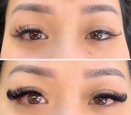 New set of volume lashes by Sky