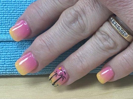 Awesome nail design by Kym.