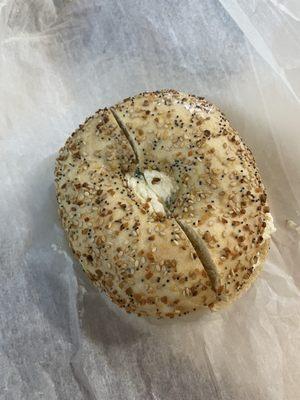 Everything Bagel with Scallion Cream Cheese