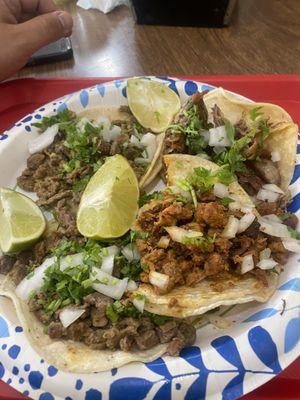 Tacos. Asada, pastor, carnitas