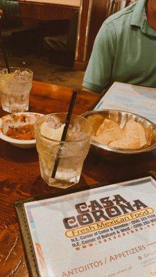 We love Casa Corona's margaritas and salsa!!!!