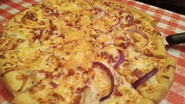 Buffalo chicken pizza