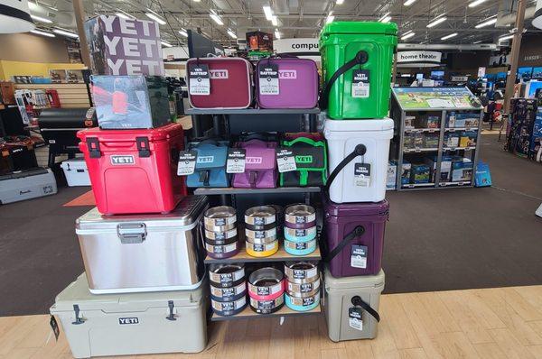 Image showcasing Yeti products sold at Electronic Express.