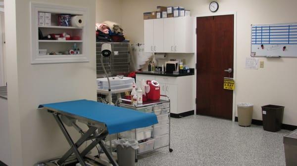 Here is the other side of our treatment room.