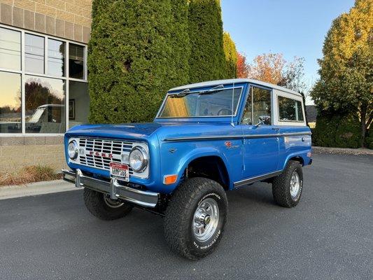 1968 Bronco with 80% nano-ceramic "clear" tint on every window