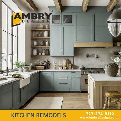 Kitchen Remodels: Complete kitchen remodels with a focus on custom cabinets, islands, and modern designs. Serving Florida homeowners.