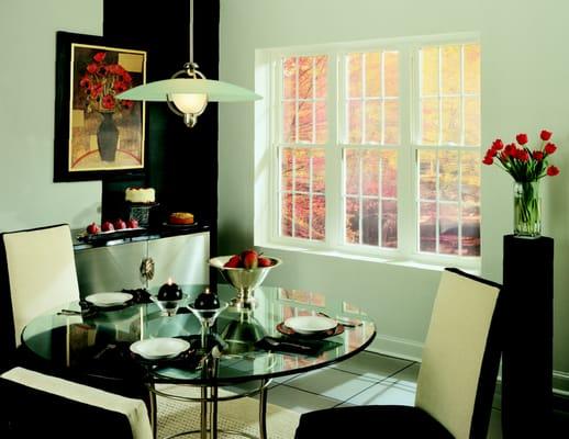 Our replacement windows come with a variety of grid patterns to add the perfect ambiance to any room.