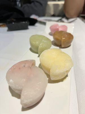 Mochi ice cream for dessert! Yum