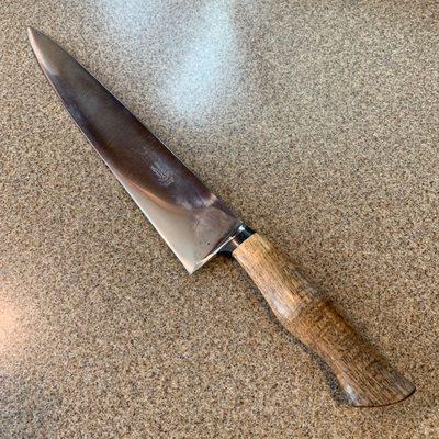 FInished knife handle in mango wood