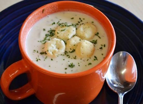 Hot chowder on a cold day!