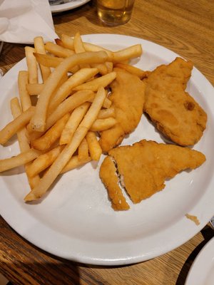 Kids chicken fingers and fries