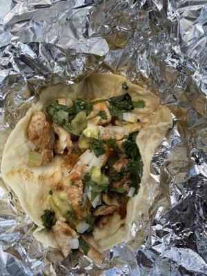 Chicken taco