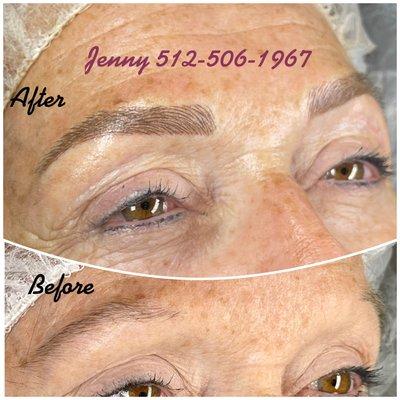 Microblading with shading