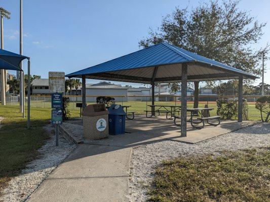 Picnic shelter at Phillips Community Park