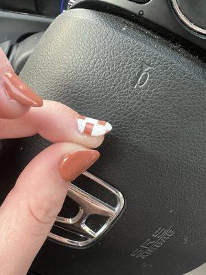 Thick and curved nail