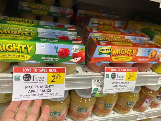 2.99 for 12 apple sauce