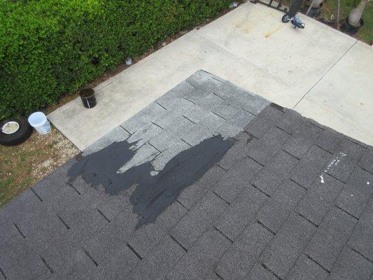 Missing Shingle on a roof due to wind damages