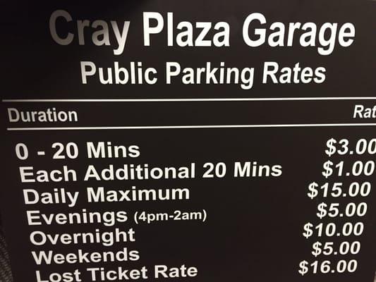 Parking Rates